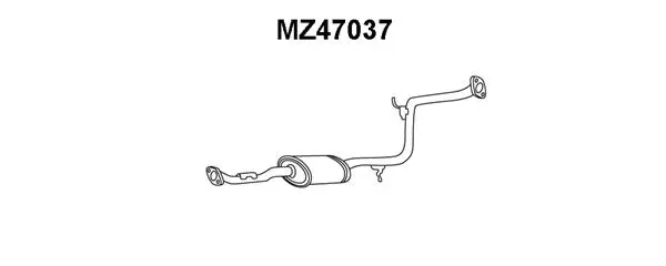 Centre Muffler (MZ47037)