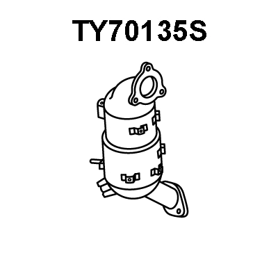 Soot/Particulate Filter, exhaust system (TY70135S)