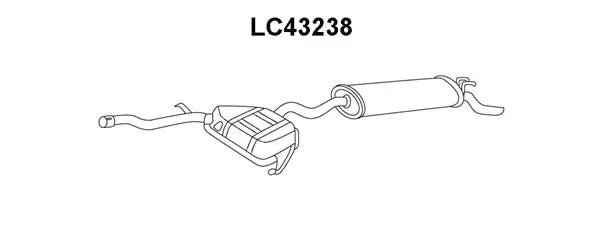 Rear Muffler (LC43238)
