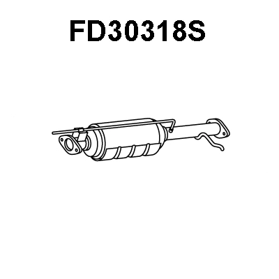 Soot/Particulate Filter, exhaust system (FD30318S)