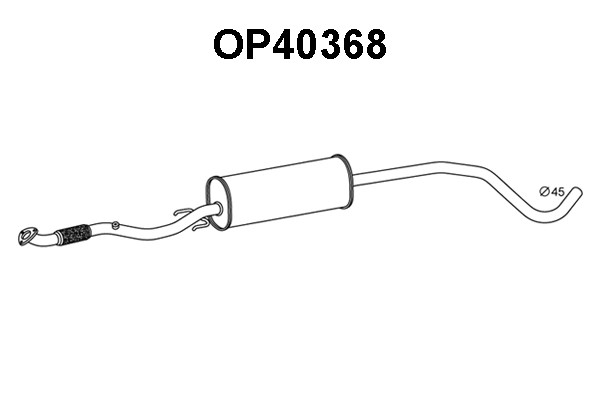 Front Muffler (OP40368)