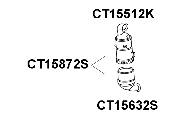 Soot/Particulate Filter, exhaust system (CT15872S)