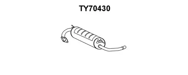 Rear Muffler (TY70430)
