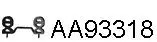 Rubber Strip, exhaust system (AA93318)