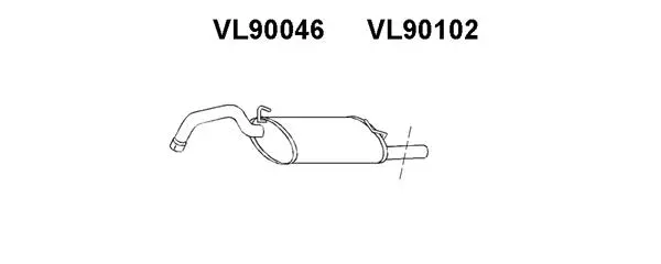 Rear Muffler (VL90046)