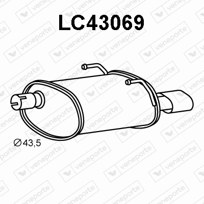 Rear Muffler (LC43069)