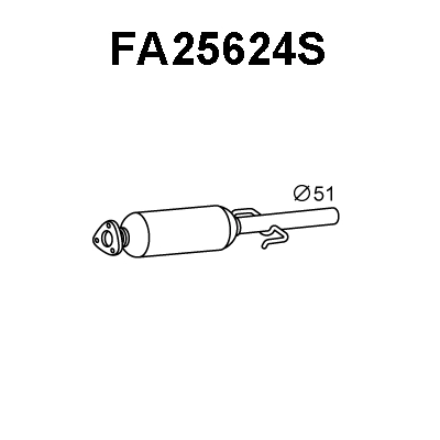 Soot/Particulate Filter, exhaust system (FA25624S)