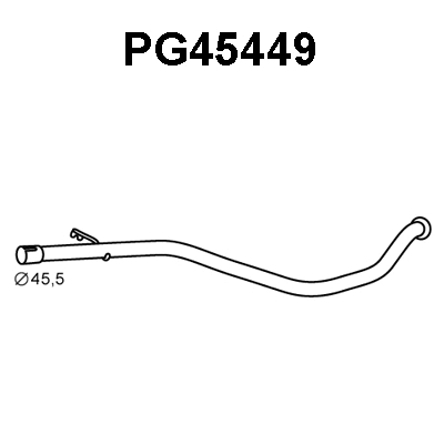 Repair Pipe, catalytic converter (PG45449)