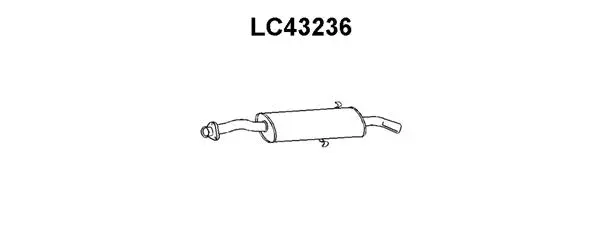 Rear Muffler (LC43236)