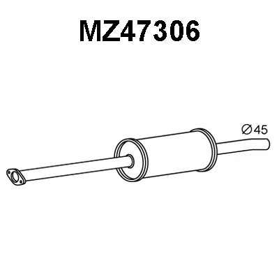 Front Muffler (MZ47306)