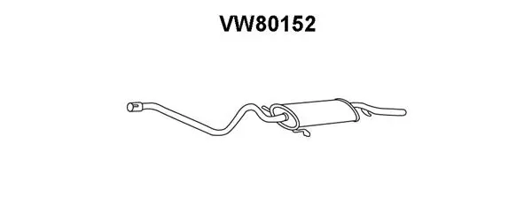 Rear Muffler (VW80152)