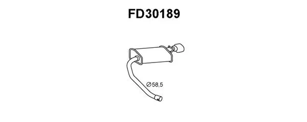 Rear Muffler (FD30189)