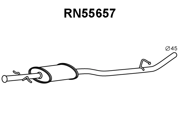 Front Muffler (RN55657)