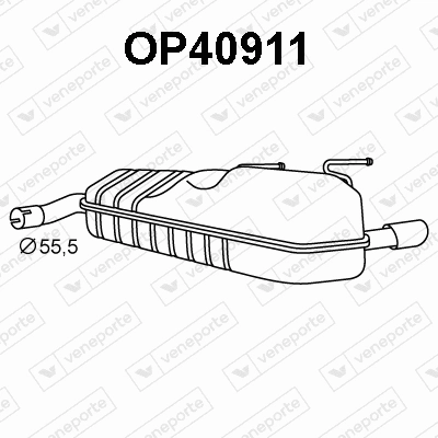 Rear Muffler (OP40911)