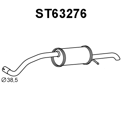Rear Muffler (ST63276)