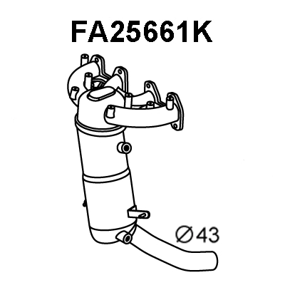Manifold Catalytic Converter (FA25661K)