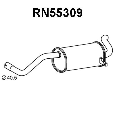 Rear Muffler (RN55309)