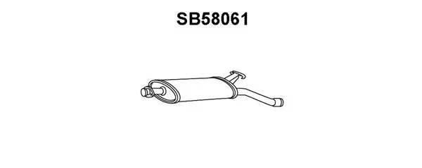 Rear Muffler (SB58061)