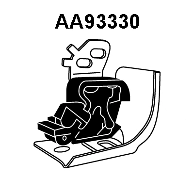 Rubber Strip, exhaust system (AA93330)