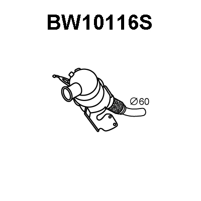 Soot/Particulate Filter, exhaust system (BW10116S)