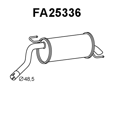 Rear Muffler (FA25336)