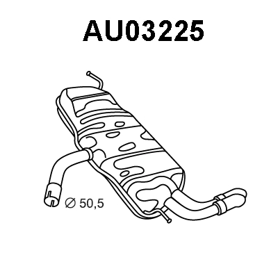 Rear Muffler (AU03225)