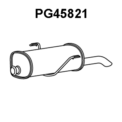 Rear Muffler (PG45821)
