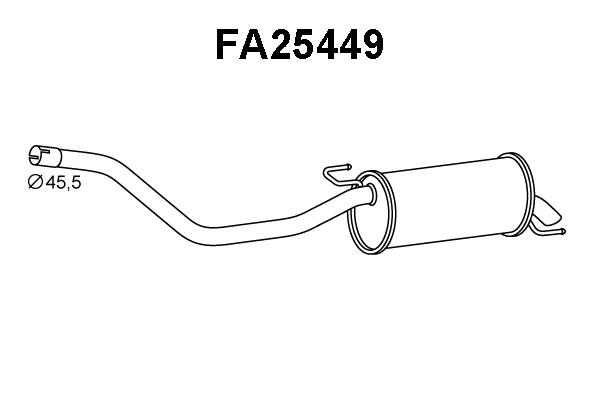Rear Muffler (FA25449)