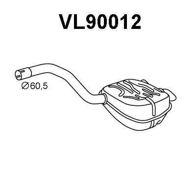Rear Muffler (VL90012)