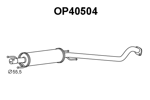Front Muffler (OP40504)