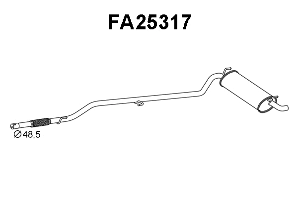 Rear Muffler (FA25317)