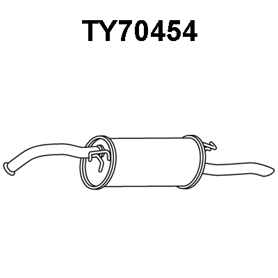 Rear Muffler (TY70454)