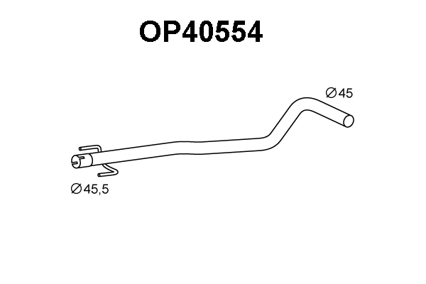 Repair Pipe, catalytic converter (OP40554)