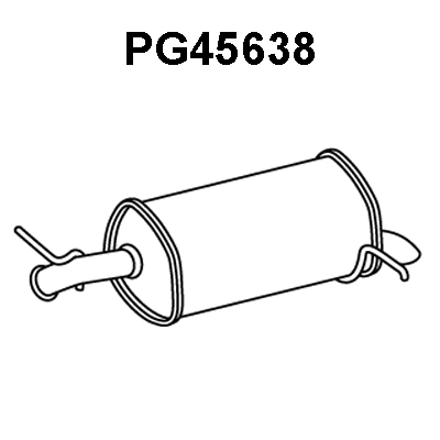 Rear Muffler (PG45638)