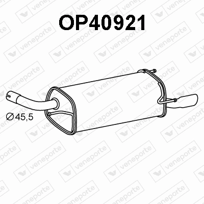 Rear Muffler (OP40921)