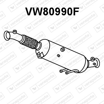Soot/Particulate Filter, exhaust system (VW80990F)