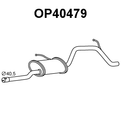 Rear Muffler (OP40479)