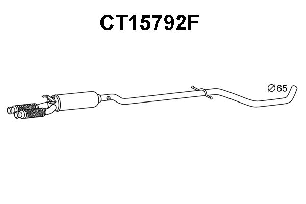 Soot/Particulate Filter, exhaust system (CT15792F)