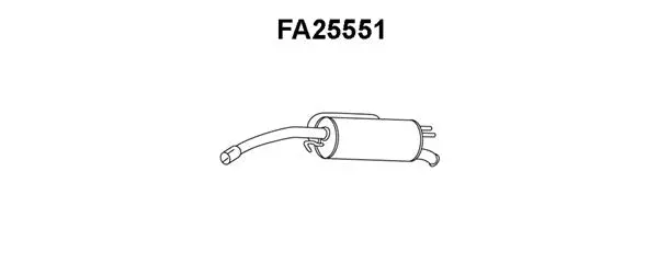 Rear Muffler (FA25551)