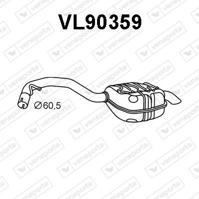 Rear Muffler (VL90359)