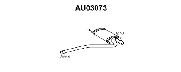 Front Muffler (AU03073)