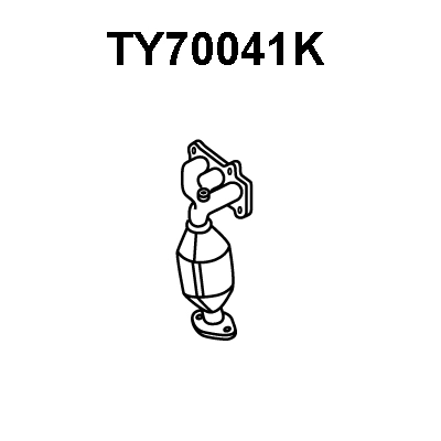 Manifold Catalytic Converter (TY70041K)