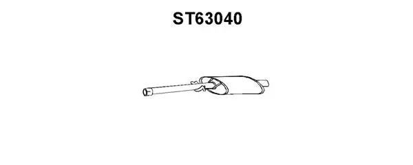 Front Muffler (ST63040)