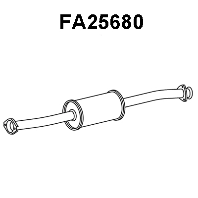 Front Muffler (FA25680)
