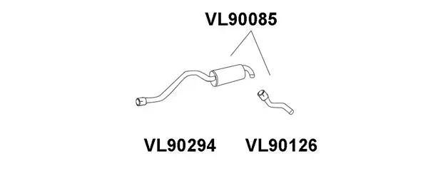 Rear Muffler (VL90085)
