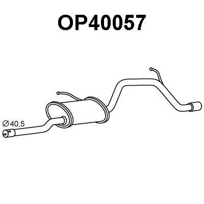 Rear Muffler (OP40057)