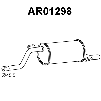 Rear Muffler (AR01298)