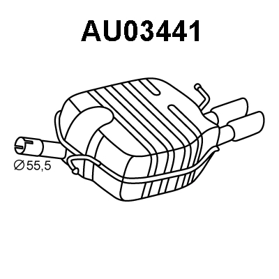 Rear Muffler (AU03441)