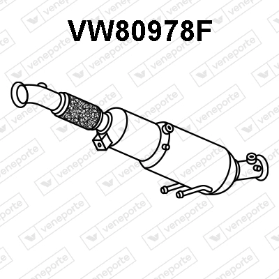 Soot/Particulate Filter, exhaust system (VW80978F)