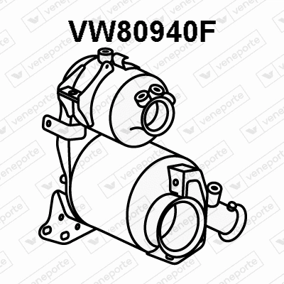 Soot/Particulate Filter, exhaust system (VW80940F)